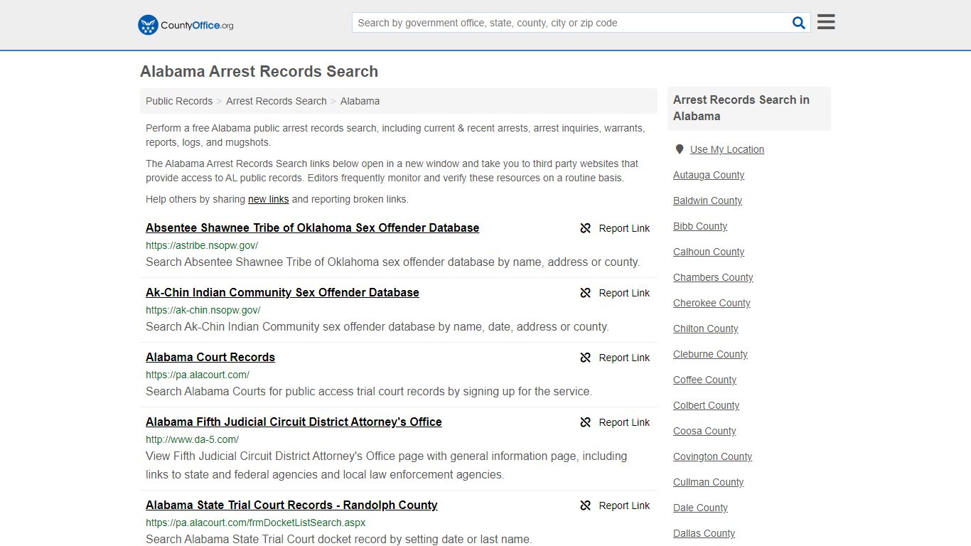 Arrest Records Search - Alabama (Arrests & Mugshots)